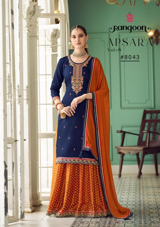 Beautiful designer Kurti with skirt and duppatta
