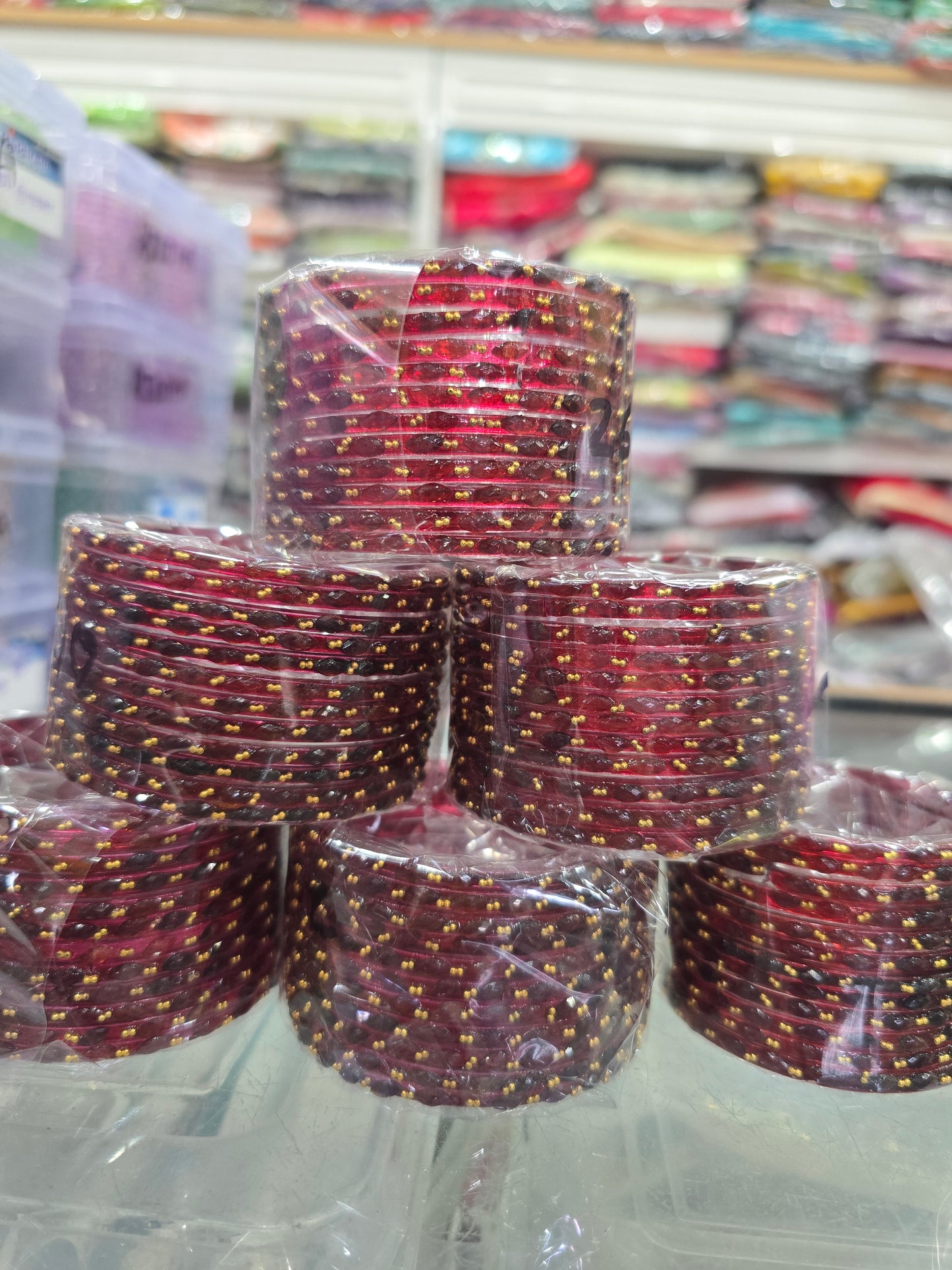 Beautiful designer raindrop bangles set