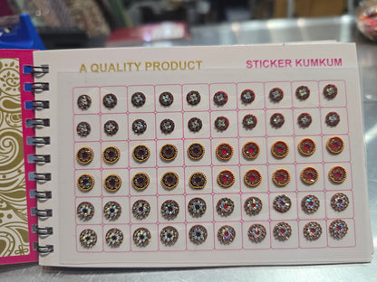 #5 Beautiful designer gold stone tikka/bindi book