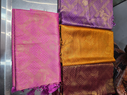 Beautiful designer mulberry box silk saree