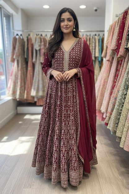Beautiful designer anarkali gown