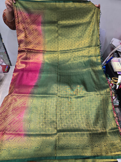 Beautiful designer mulberry silk saree