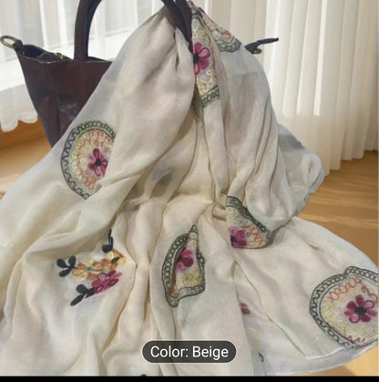 Beautiful designer embroidered scarf