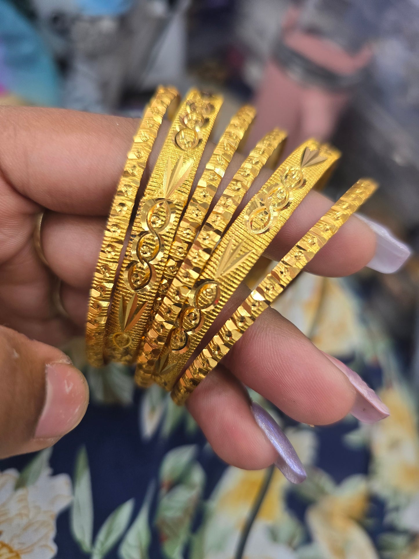 Beautiful gold plated bangles