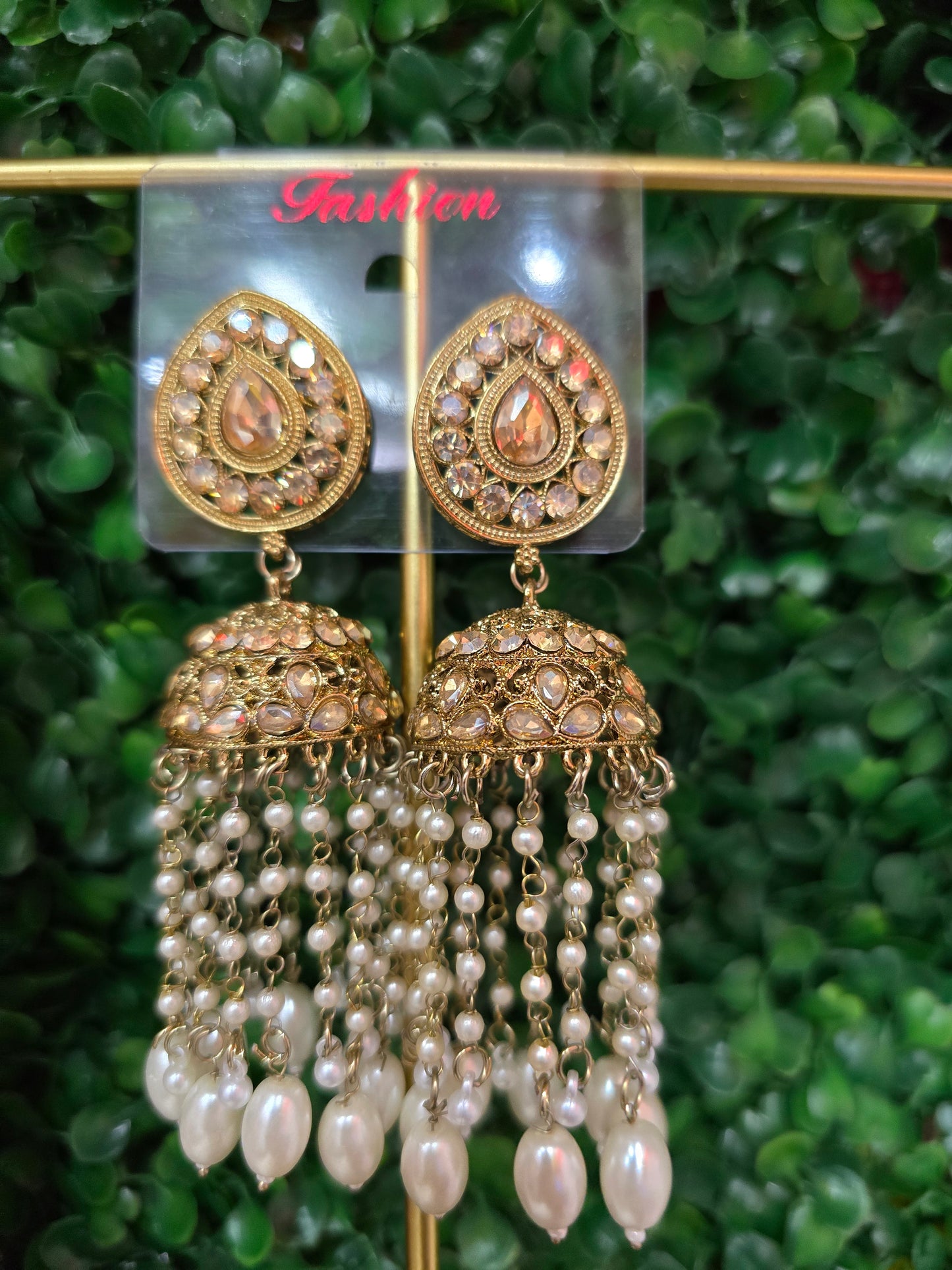Beautiful designer gold  earrings