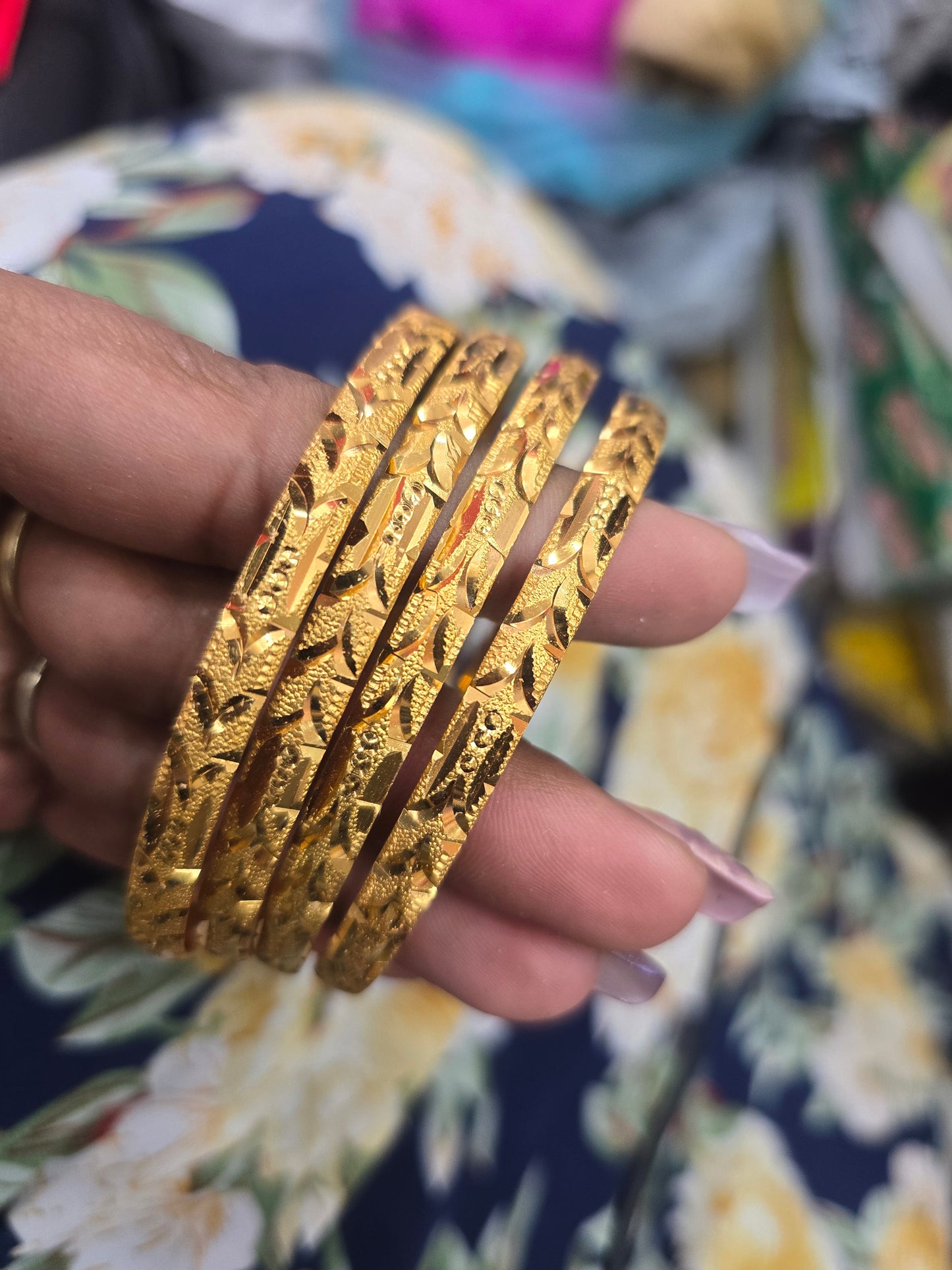 Beautiful gold plated bangles