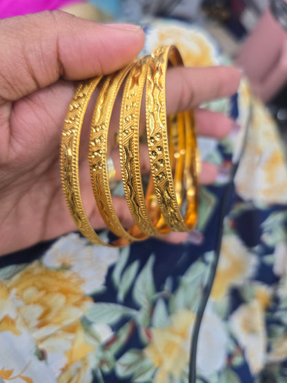 Beautiful gold plated bangles