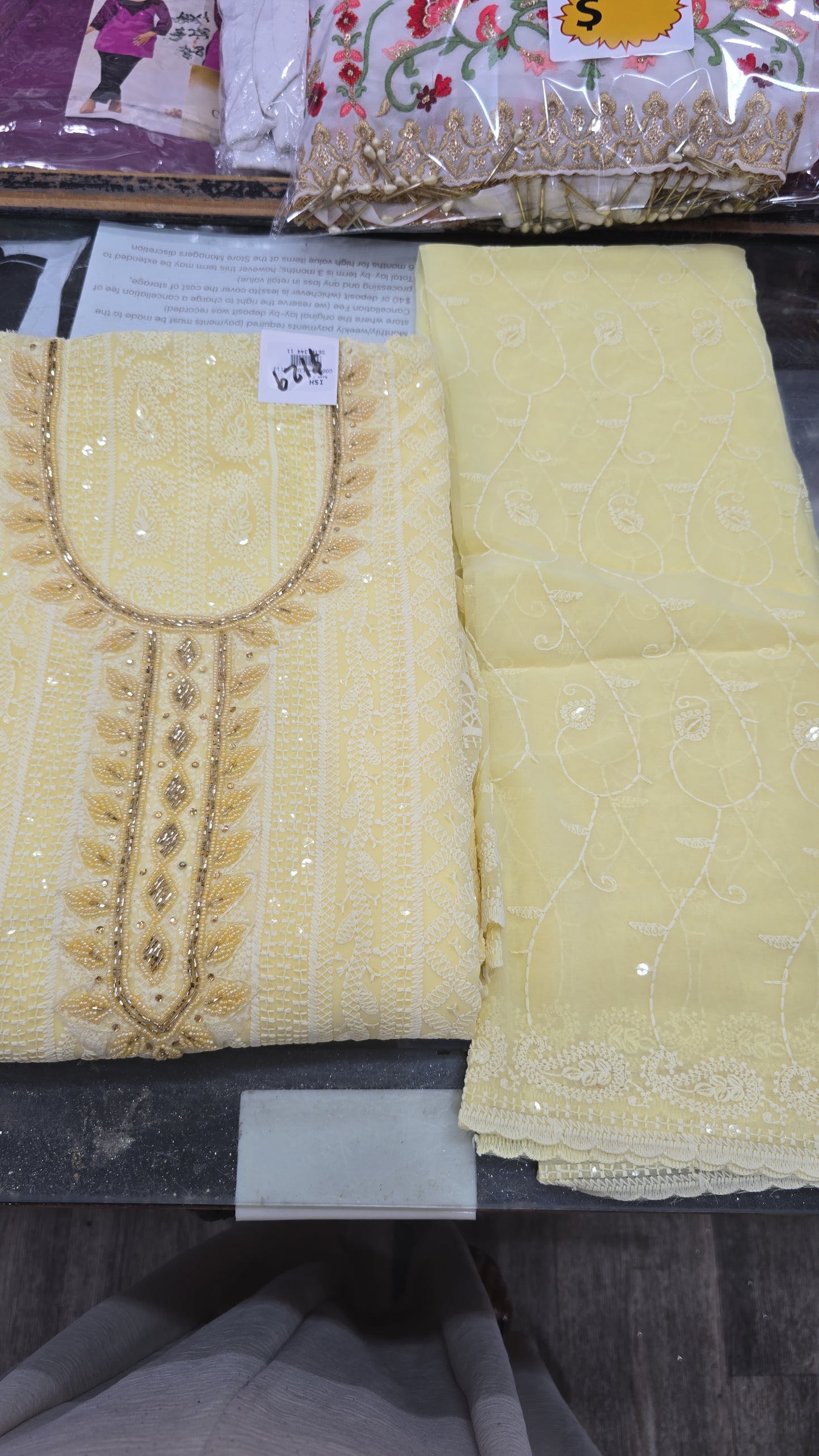 Beautiful designer unstitched suit