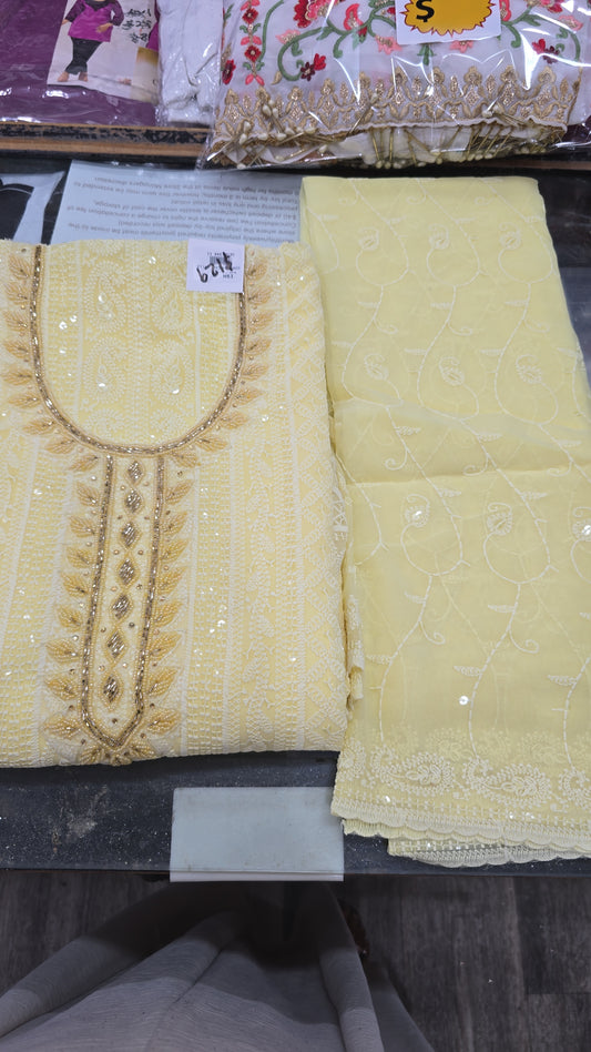 Beautiful designer unstitched suit