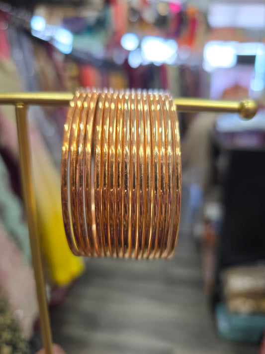 Beautiful metal gold bangles