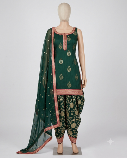 Beautiful designer punjabi dhoti salwar suit