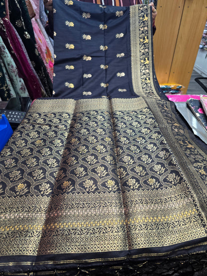 Beautiful designer temple silk saree