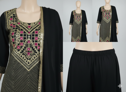 Beautiful designer plazo suit