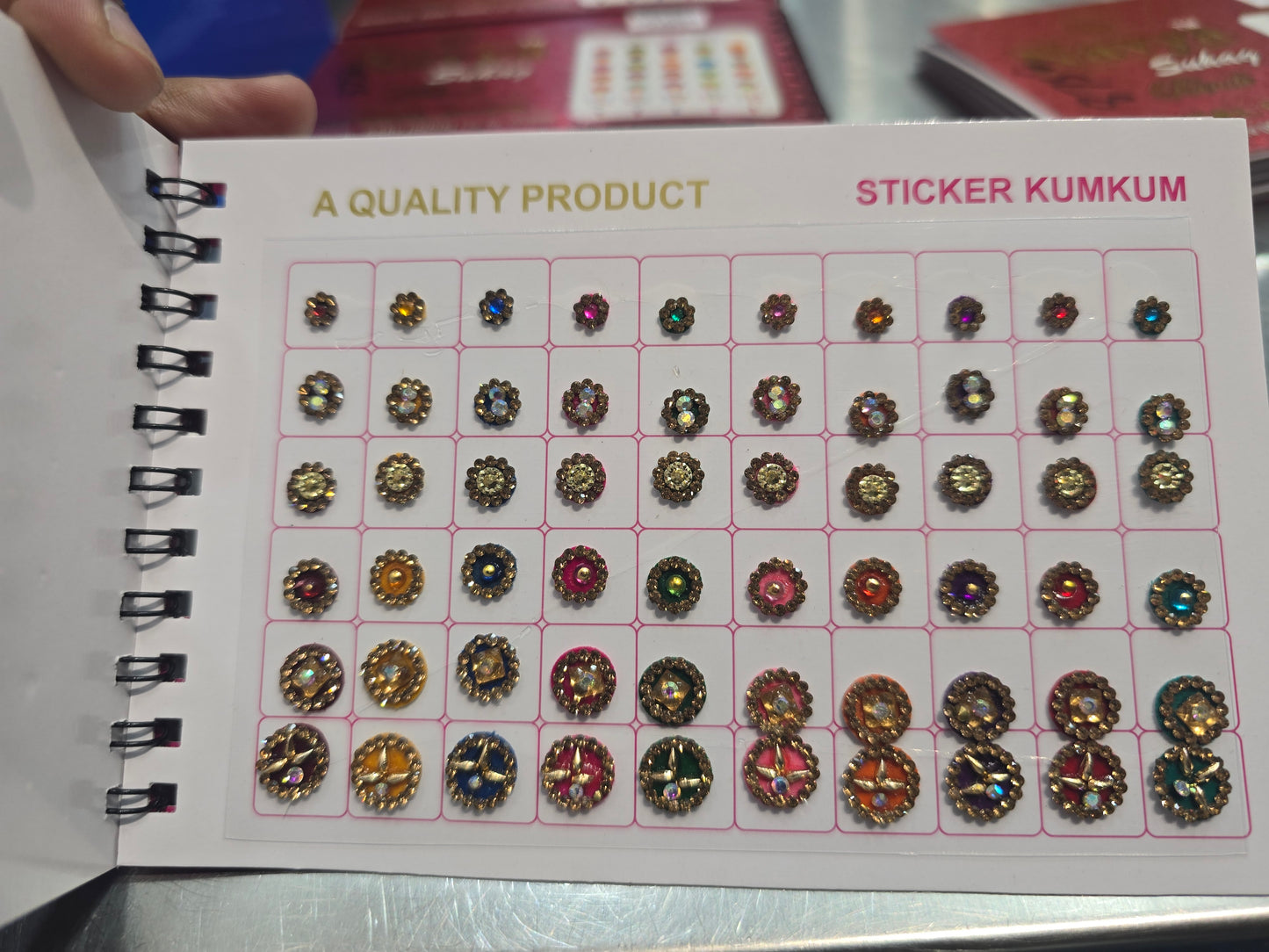 #2 Beautiful designer gold stone tikka/bindi book