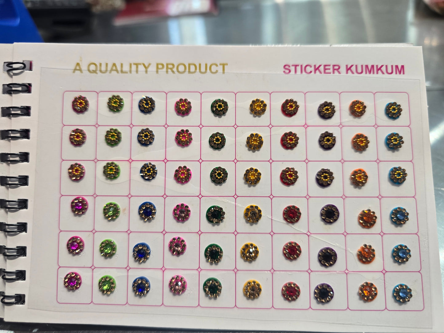 #5 Beautiful designer gold stone tikka/bindi book