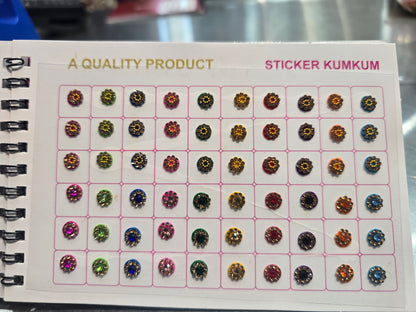 #5 Beautiful designer gold stone tikka/bindi book