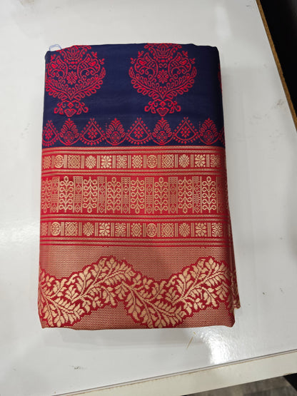 Beautiful designer temple silk saree