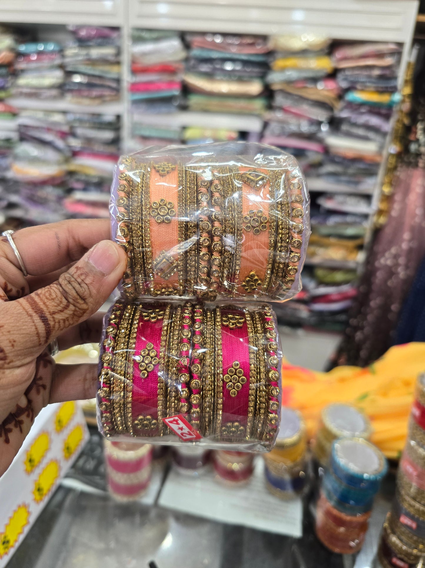 Beautiful designer silk thread bangles