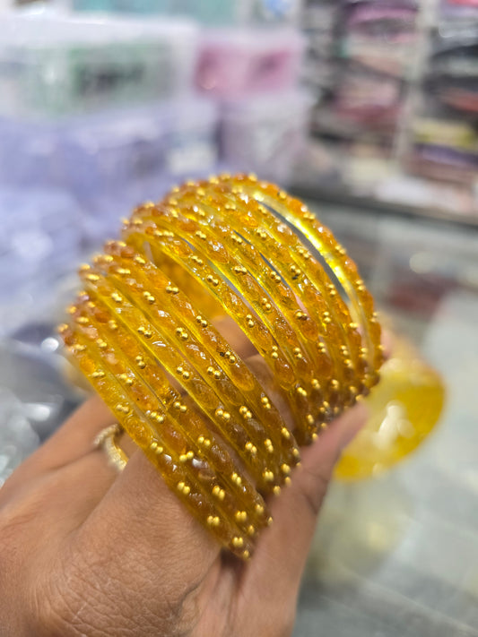 Beautiful designer raindrop bangles set