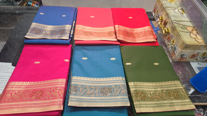 Beautiful designer temple silk saree