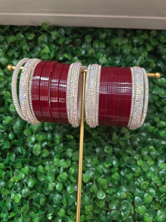 Beautiful designer Chura bridal bangles set