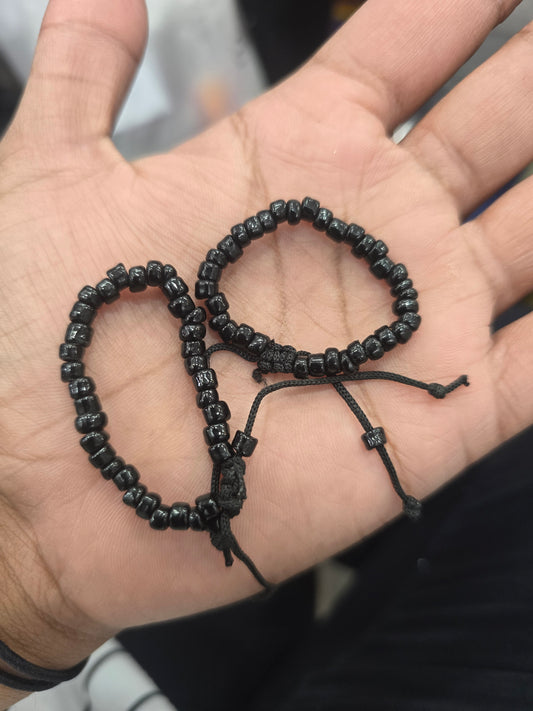 Beautiful newborn black beeds bracelet
