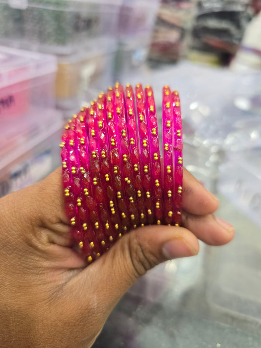 Beautiful designer raindrop bangles set