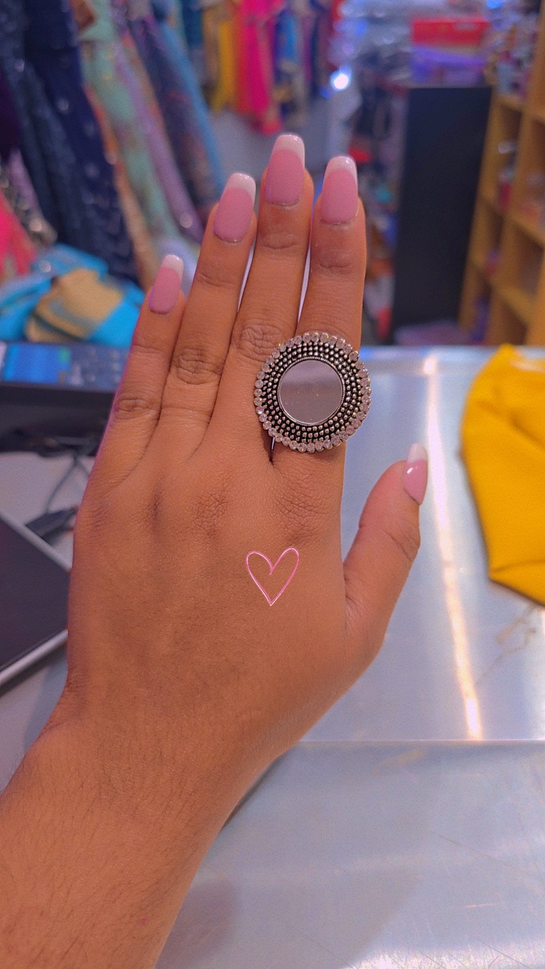 Beautiful designer oxidised ring