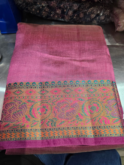Beautiful designer temple silk saree