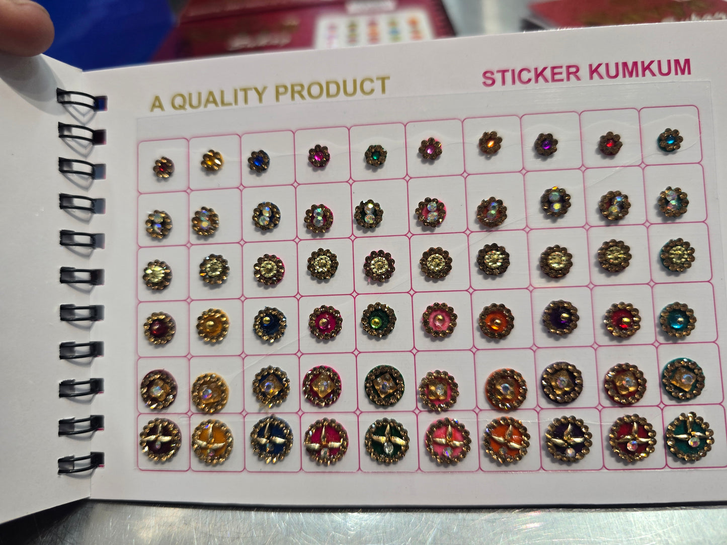 #2 Beautiful designer gold stone tikka/bindi book