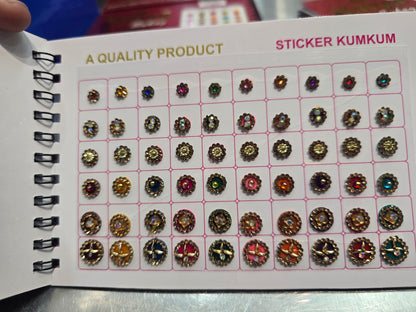 #2 Beautiful designer gold stone tikka/bindi book