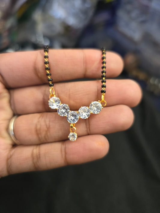 Beautiful designer American diamond mangalsutra