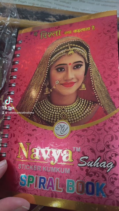 Multicolor velvet bindi book