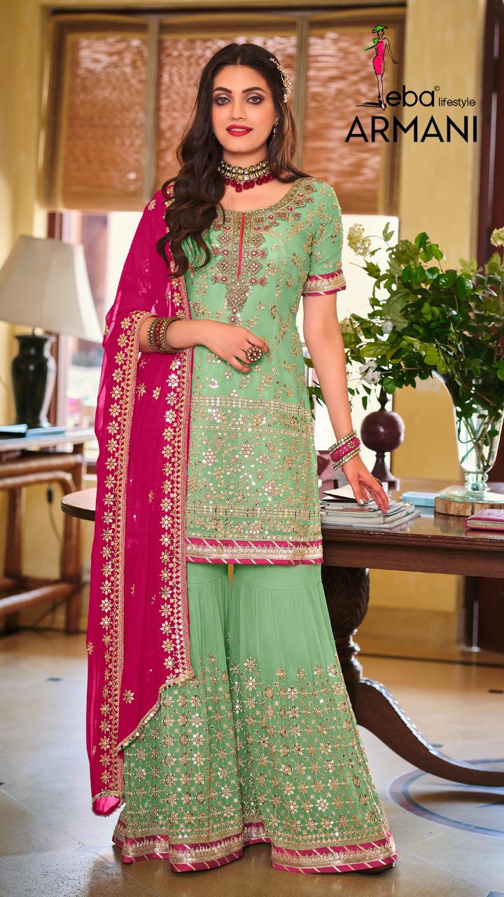 Beautiful designer readymade sharara suit