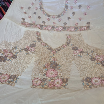 Beautiful designer unstitched lengha