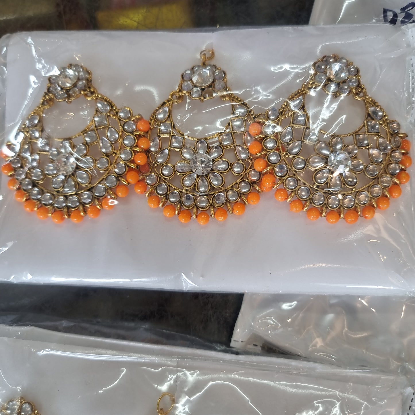 Beautiful designer earing tikkah set