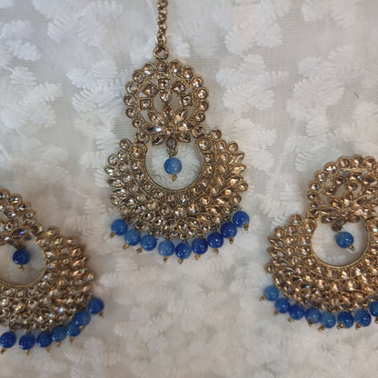 Beautiful designer earing with tikkah