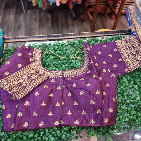 Beautiful designer front open silk blouse
