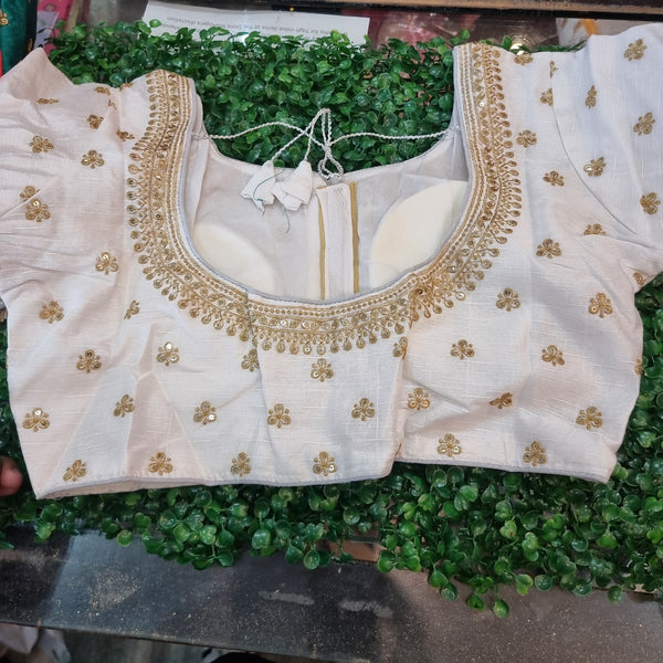 Beautiful designer front open silk blouse