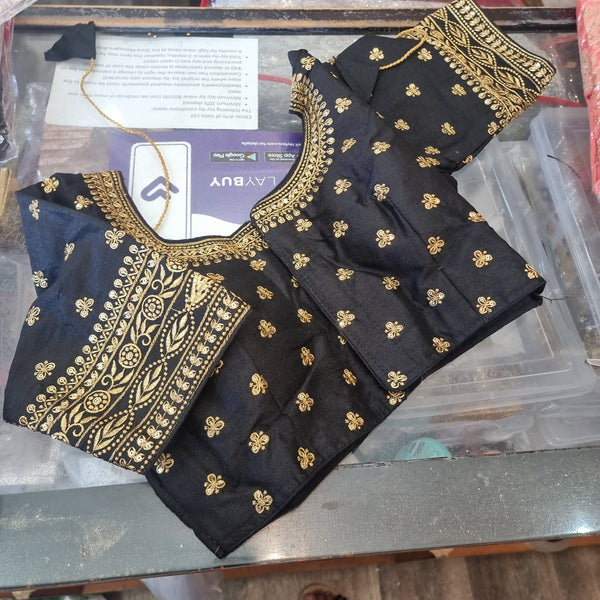 Beautiful designer front open silk blouse