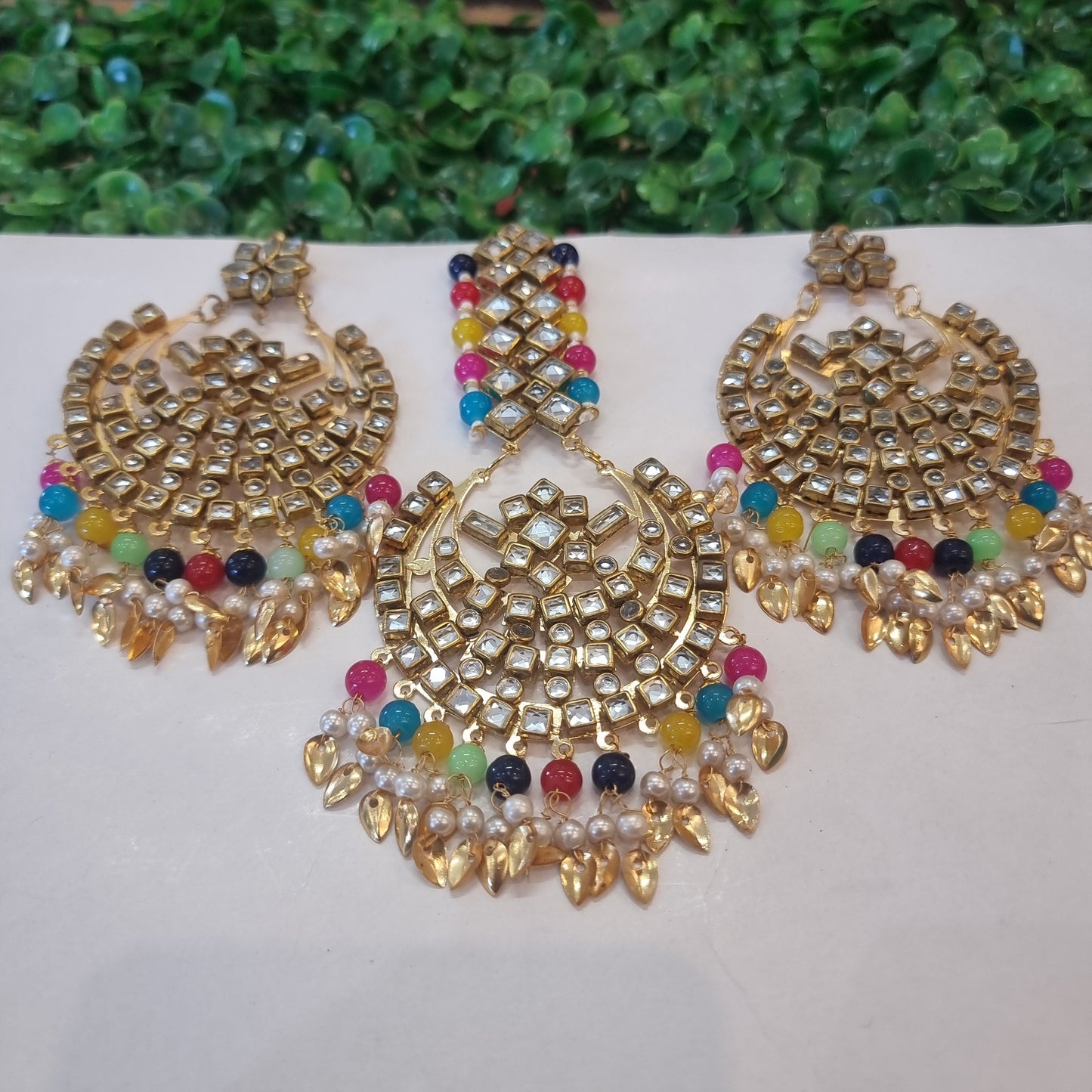 Beautiful designer tikka earrings