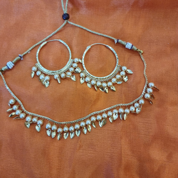 Beautiful designer traditional necklace with bali earing