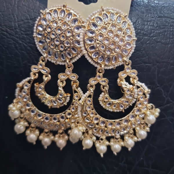 Beautiful designer chand bali kundan earings