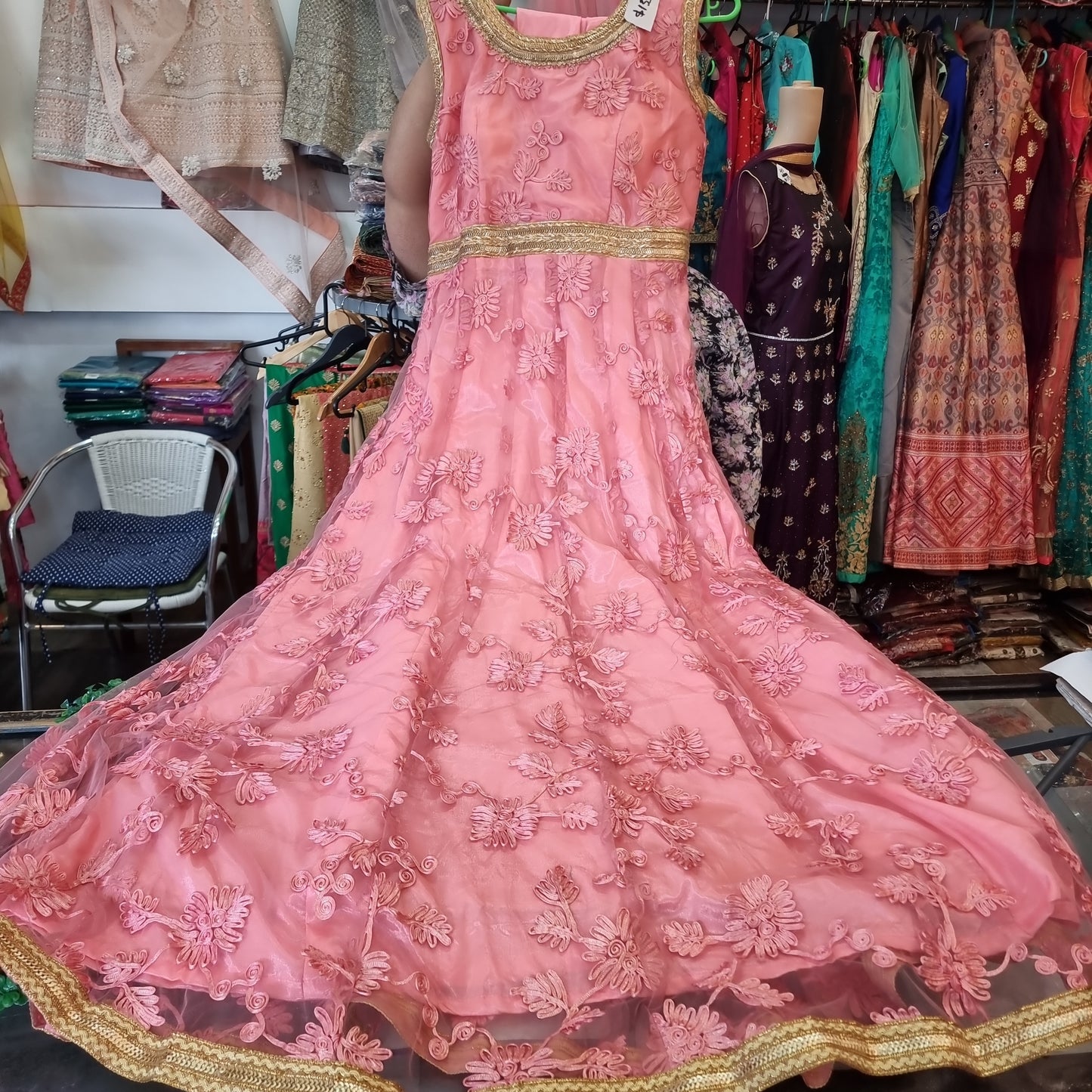 Beautiful designer gown style anarkali suit