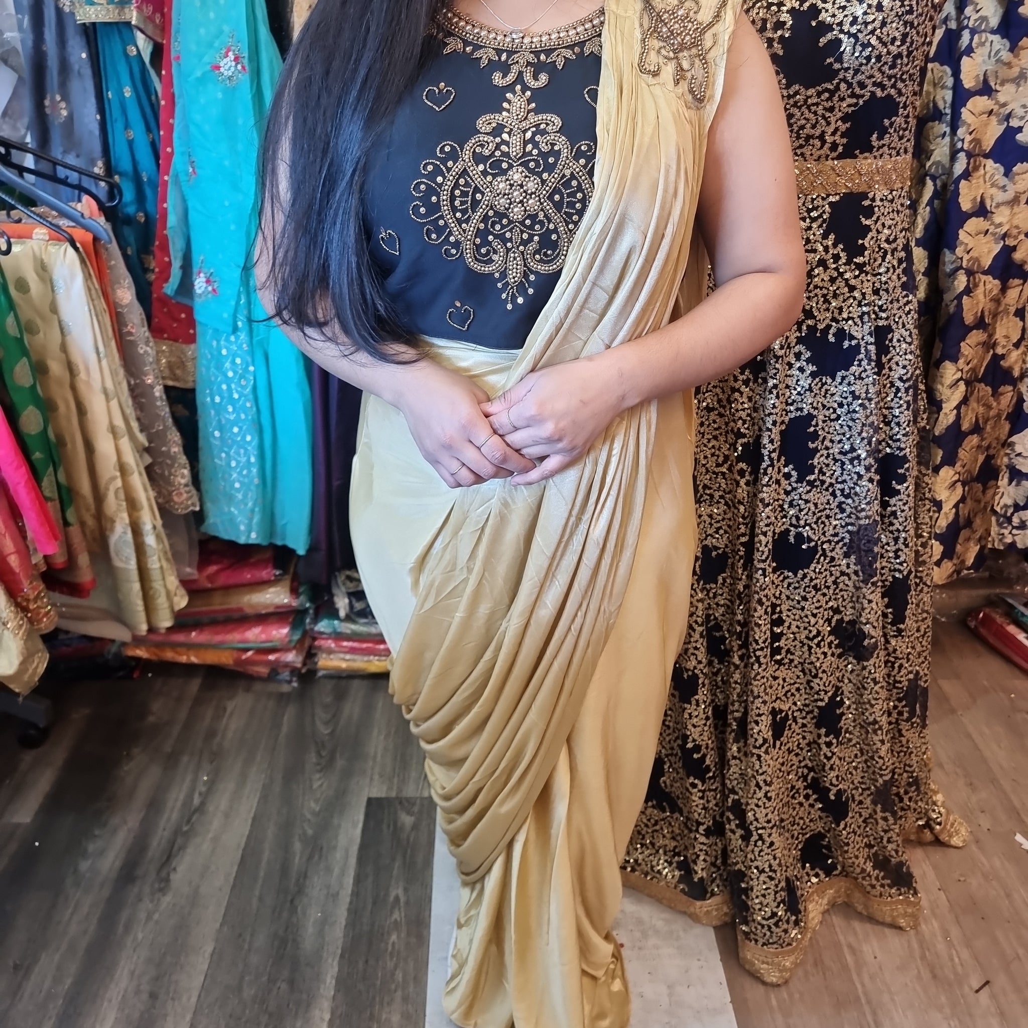 Beautiful designer readymade saree