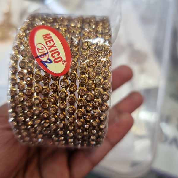 Beautiful metal gold bangles
