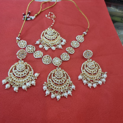 Beautiful designer kundan necklace set