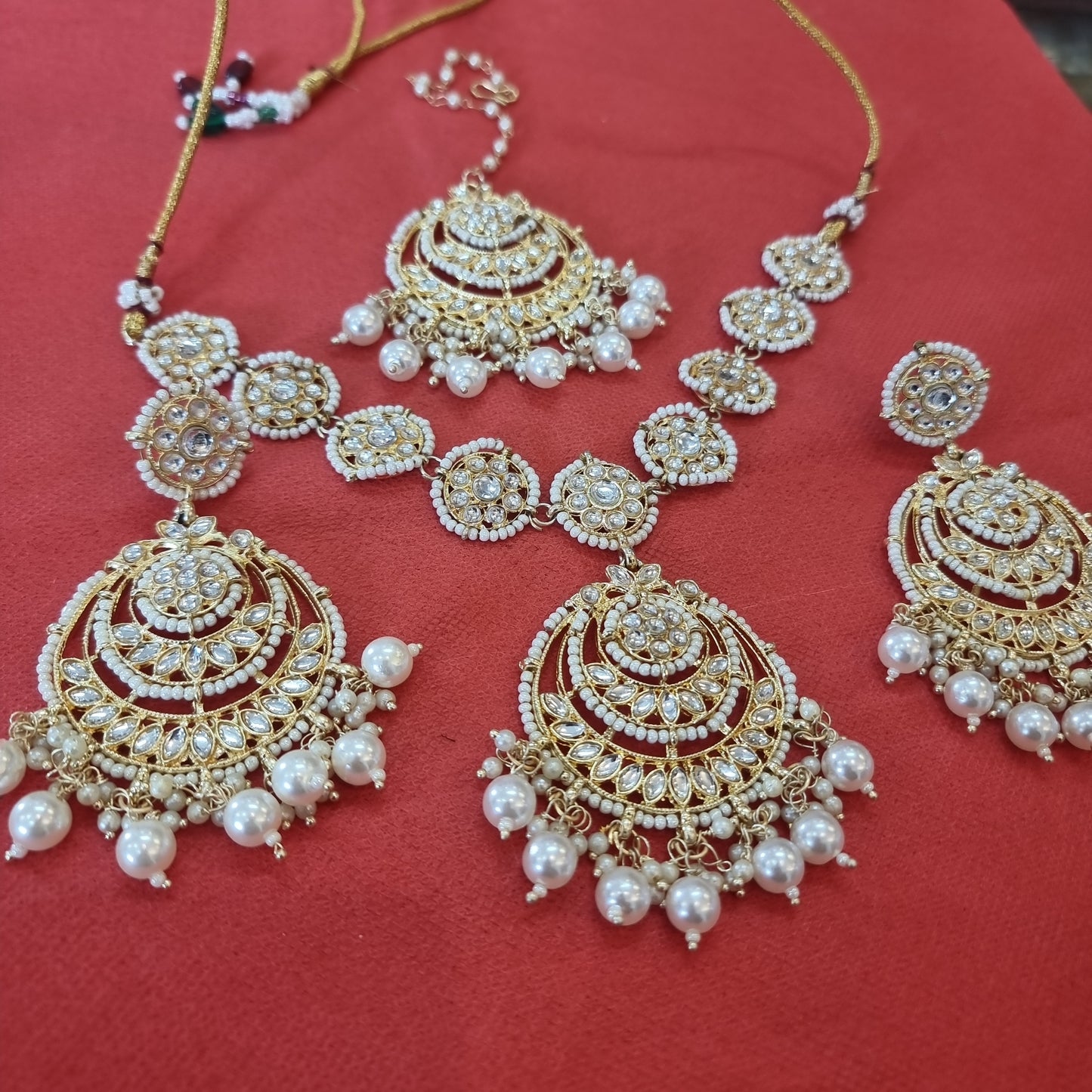 Beautiful designer kundan necklace set