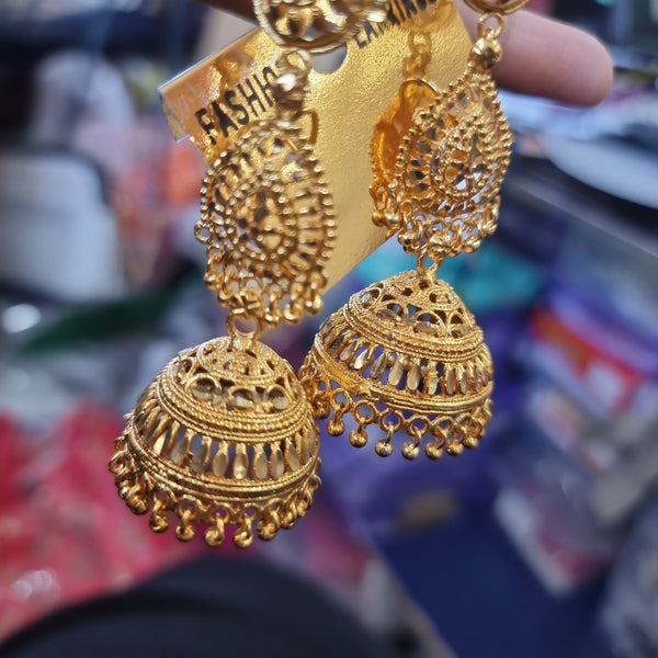 Beautiful designer gold plated jhumki