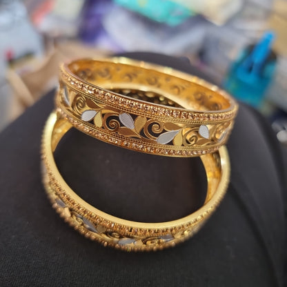 Beautiful designer gold plated bangles